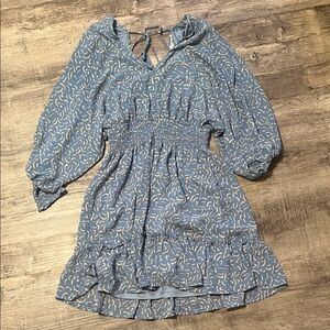 Lovestitch Sky Blue and Cream Dress